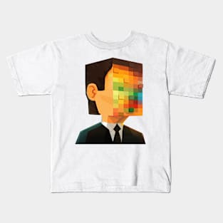 pixel head Kids T-Shirt